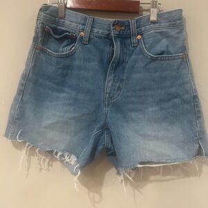 Madewell relax mid length Denim Blue Women's Shorts